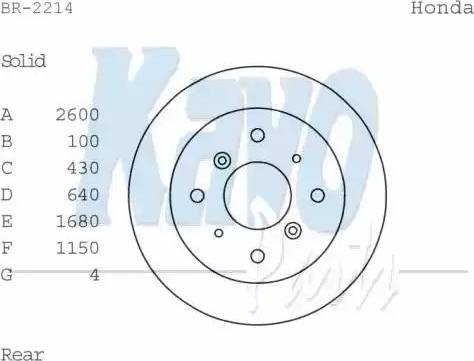 Kavo Parts BR-2214 - Bremžu diski ps1.lv