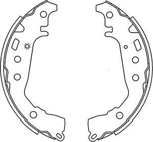 Kavo Parts BS-9945 - Bremžu loku komplekts ps1.lv