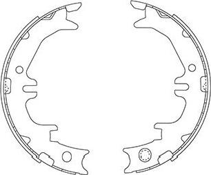 Kavo Parts BS-9947 - Bremžu loku komplekts ps1.lv