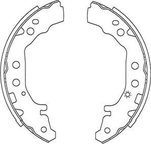 Kavo Parts BS-9950 - Bremžu loku komplekts ps1.lv