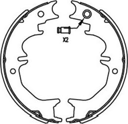 Kavo Parts BS-9957 - Bremžu loku komplekts ps1.lv