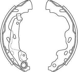 Kavo Parts BS-9933 - Bremžu loku komplekts ps1.lv