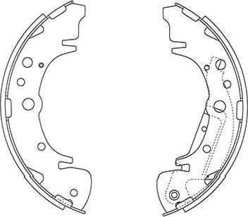 Kavo Parts BS-4407 - Bremžu loku komplekts ps1.lv