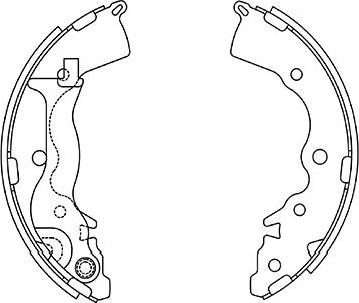 Kavo Parts BS-4410 - Bremžu loku komplekts ps1.lv