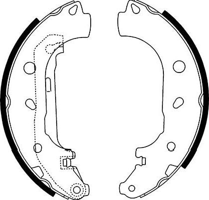 Kavo Parts BS-5433 - Bremžu loku komplekts ps1.lv