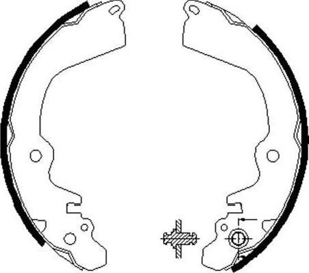 Kavo Parts BS-6407 - Bremžu loku komplekts ps1.lv