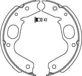 Kavo Parts BS-6423 - Bremžu loku komplekts ps1.lv