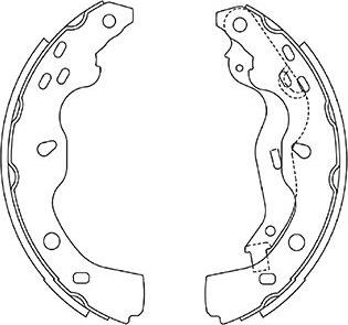 Kavo Parts BS-8936 - Bremžu loku komplekts ps1.lv