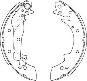 Kavo Parts BS-8928 - Bremžu loku komplekts ps1.lv