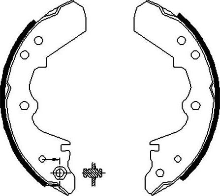 Kavo Parts BS-3900 - Bremžu loku komplekts ps1.lv