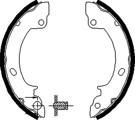 Kavo Parts BS-3411 - Bremžu loku komplekts ps1.lv