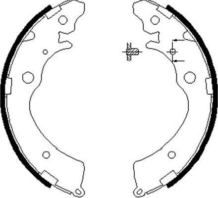 Kavo Parts BS-2907 - Bremžu loku komplekts ps1.lv