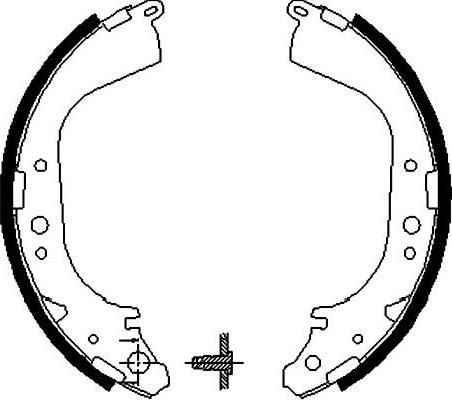 Kavo Parts BS-7412 - Bremžu loku komplekts ps1.lv