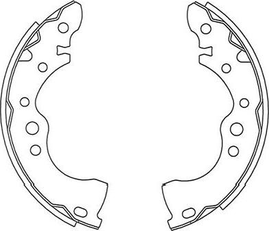 Kavo Parts BS-7434 - Bremžu loku komplekts ps1.lv