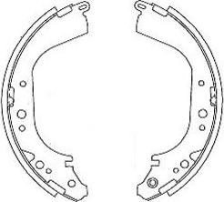 Kavo Parts BS-7423 - Bremžu loku komplekts ps1.lv