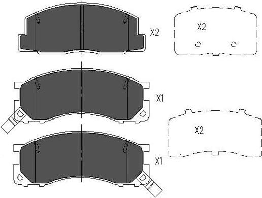 Kavo Parts KBP-9040 - Bremžu uzliku kompl., Disku bremzes ps1.lv