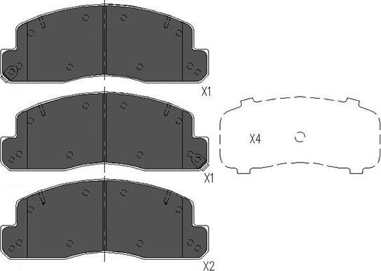 Kavo Parts KBP-9088 - Bremžu uzliku kompl., Disku bremzes ps1.lv