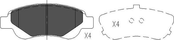 Kavo Parts KBP-9024 - Bremžu uzliku kompl., Disku bremzes ps1.lv