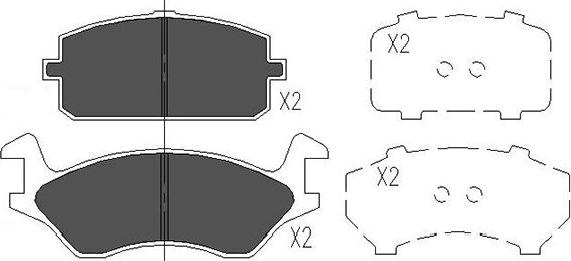 Kavo Parts KBP-9074 - Bremžu uzliku kompl., Disku bremzes ps1.lv