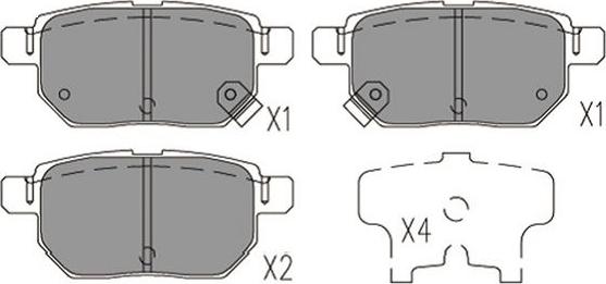 Kavo Parts KBP-9144 - Bremžu uzliku kompl., Disku bremzes ps1.lv