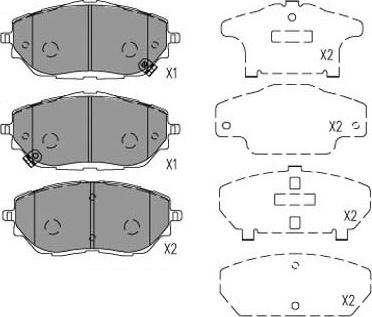 Kavo Parts KBP-9153 - Bremžu uzliku kompl., Disku bremzes ps1.lv