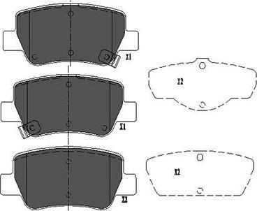 Kavo Parts KBP-9107 - Bremžu uzliku kompl., Disku bremzes ps1.lv