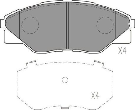 Kavo Parts KBP-9135 - Bremžu uzliku kompl., Disku bremzes ps1.lv