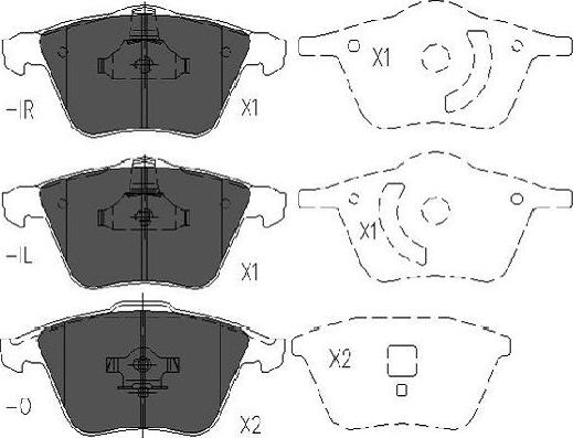 Kavo Parts KBP-4569 - Bremžu uzliku kompl., Disku bremzes ps1.lv