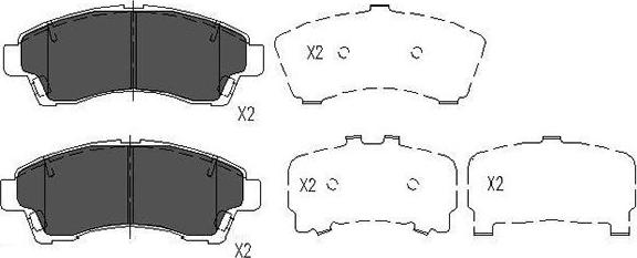 Kavo Parts KBP-4534 - Bremžu uzliku kompl., Disku bremzes ps1.lv