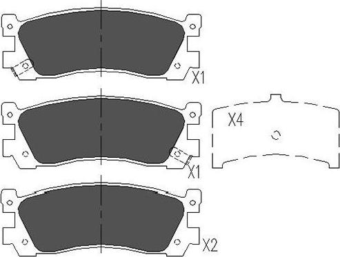 Kavo Parts KBP-4536 - Bremžu uzliku kompl., Disku bremzes ps1.lv