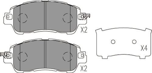 Kavo Parts KBP-4578 - Bremžu uzliku kompl., Disku bremzes ps1.lv