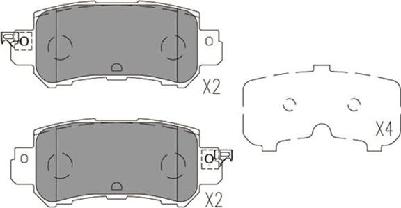 Kavo Parts KBP-4573 - Bremžu uzliku kompl., Disku bremzes ps1.lv