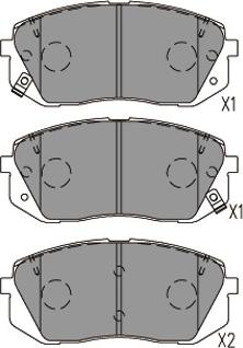 Kavo Parts KBP-4031 - Bremžu uzliku kompl., Disku bremzes ps1.lv