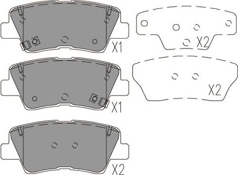 Kavo Parts KBP-4029 - Bremžu uzliku kompl., Disku bremzes ps1.lv