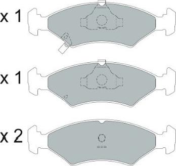 Kavo Parts KBP-4026 - Bremžu uzliku kompl., Disku bremzes ps1.lv