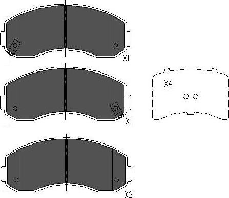 Kavo Parts KBP-4021 - Bremžu uzliku kompl., Disku bremzes ps1.lv