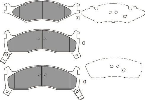 Kavo Parts KBP-4027 - Bremžu uzliku kompl., Disku bremzes ps1.lv