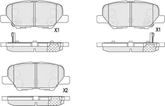 Kavo Parts KBP-5551 - Bremžu uzliku kompl., Disku bremzes ps1.lv