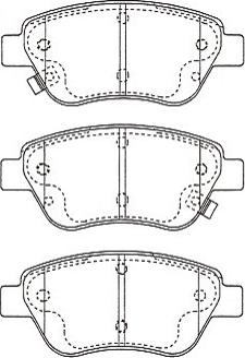 Kavo Parts KBP-5562 - Bremžu uzliku kompl., Disku bremzes ps1.lv