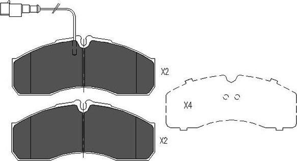 Kavo Parts KBP-6591 - Bremžu uzliku kompl., Disku bremzes ps1.lv