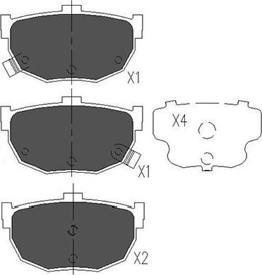 Kavo Parts KBP-6544 - Bremžu uzliku kompl., Disku bremzes ps1.lv