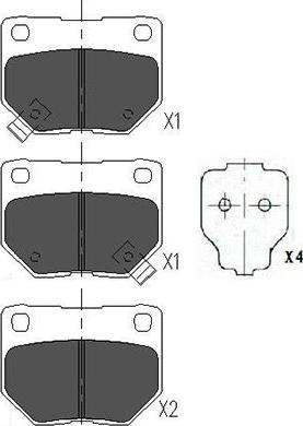 Kavo Parts KBP-6545 - Bremžu uzliku kompl., Disku bremzes ps1.lv