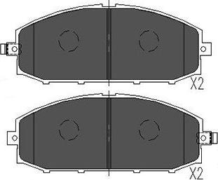 Kavo Parts KBP-6540 - Bremžu uzliku kompl., Disku bremzes ps1.lv