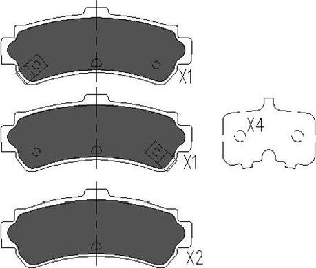 Kavo Parts KBP-6550 - Bremžu uzliku kompl., Disku bremzes ps1.lv