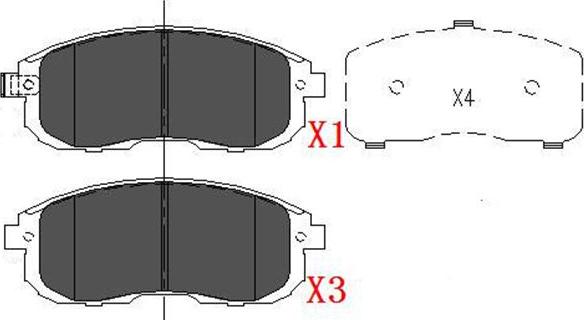 Kavo Parts KBP-6557 - Bremžu uzliku kompl., Disku bremzes ps1.lv