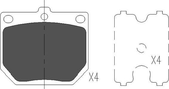 Kavo Parts KBP-6569 - Bremžu uzliku kompl., Disku bremzes ps1.lv