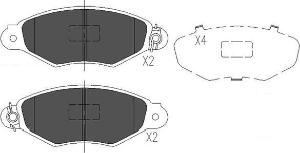 Kavo Parts KBP-6565 - Bremžu uzliku kompl., Disku bremzes ps1.lv