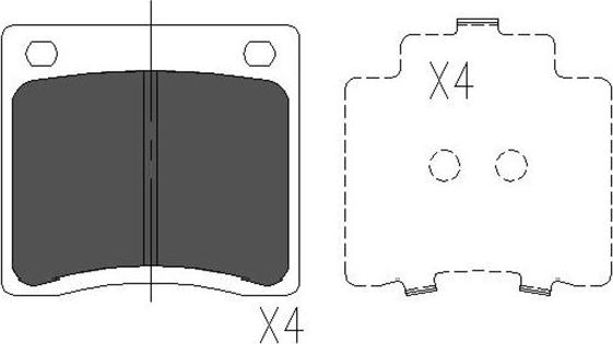 Kavo Parts KBP-6568 - Bremžu uzliku kompl., Disku bremzes ps1.lv