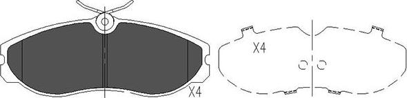 Kavo Parts KBP-6506 - Bremžu uzliku kompl., Disku bremzes ps1.lv