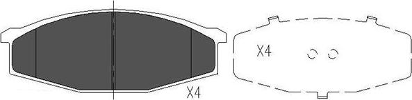 Kavo Parts KBP-6501 - Bremžu uzliku kompl., Disku bremzes ps1.lv